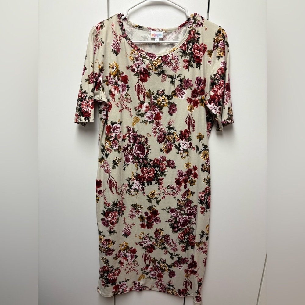 LuLaRoe Julia Floral Print Women's Dress, size XL